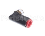 F033 Edlund Fitting,Shrt1/4Odpush-In 90 De