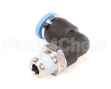 F037 Edlund Fitting,90 Deg.1/4Od Push-In-1