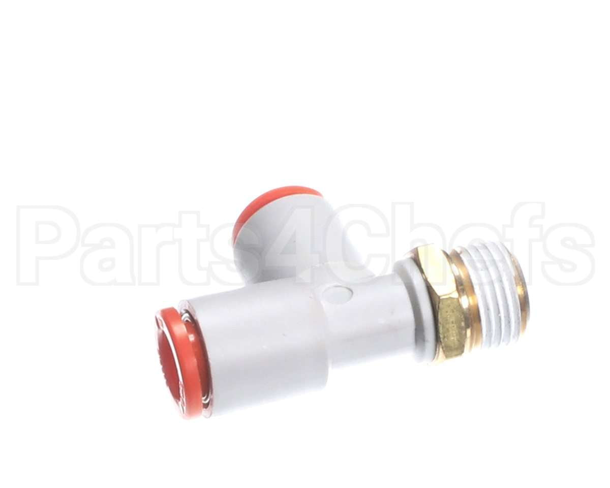 F039 Edlund Fitting,1/4Od Push-In Run Tee-