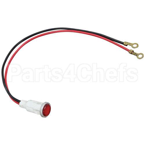 F10B Compatible Star Signal Light 1/2" Red 250V