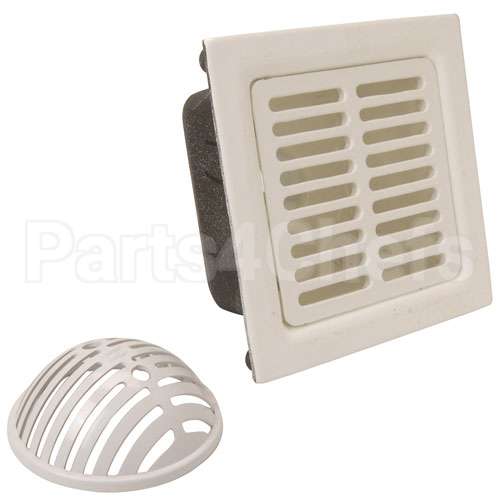 FD2375NH3F Compatible Zurn Sink, 12"Sq Flr, Full Grate, 6"Dp