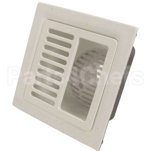 FD2375NH3H Compatible Zurn Sink, 12"Sq Flr, Half Grate, 6"Dp