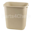 FG295600BEIG Compatible Rubbermaid 7Gal Beige Trash Can Rectangular