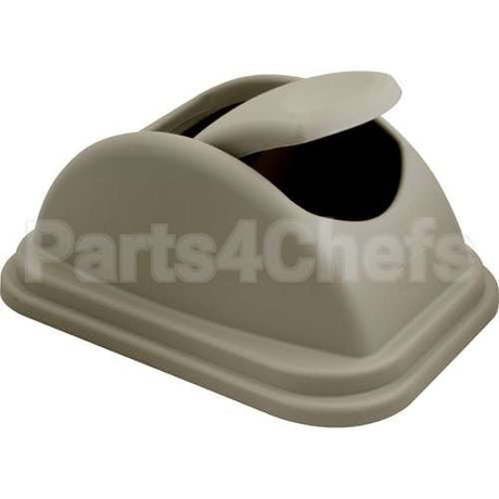 FG306700BLA Compatible Rubbermaid Untouchable Swing Lid Black, Fits 10 Gal Can