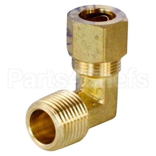 FP-085-68 Compatible Vulcan Adapter 7/16 Tube X 3/8 Mpt, El