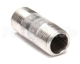 FT0232 Bki Nipple, 1/2 X 2, Ss 304