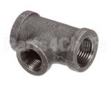 FT0538 Bki Tee, 1/2 X 1/2 X 3/8, Black