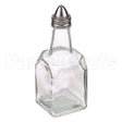 G-600 Compatible Adcraft 6Oz Glass Cruette Square W/ Metal Top