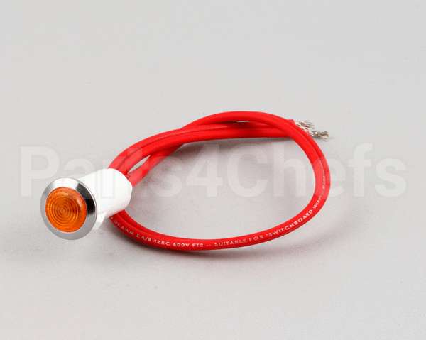G01296-2 Garland Pilot Amber 250V Neon Round