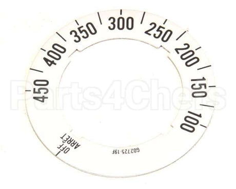 G02725-19 Garland Dial Insert (Off/450F/100F)