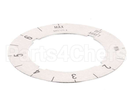 G02725-4 Garland Dial Insert (Off/Min/2-6/Max)