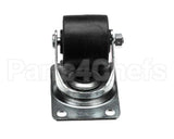 H-20-01 H&K International Caster,2Zp,Brbr,Plte,Swivel,Nb,N