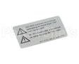 HCT-4176 Turbochef Label, Hhc 2020, Do Not Connect To Circu
