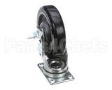 HD CST1701 Randell Caster, 6 O/A Swivel W/Brake Cmp