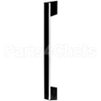 HDHDL122 Compatible Randell Pull, Door (10-5/8" Ctrs)