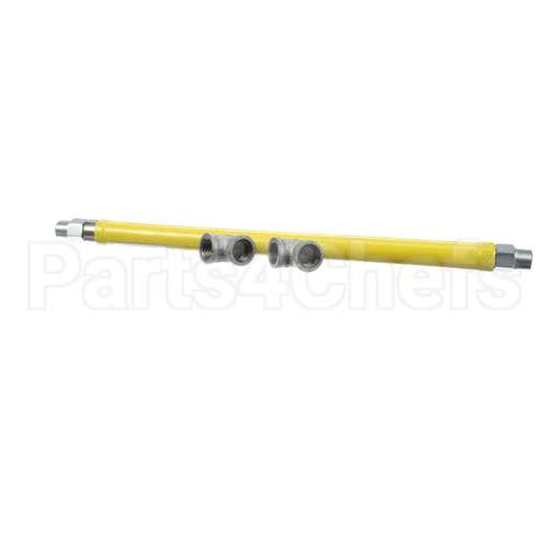 HG-2D-24 T&S Brass Gas Hose, Free Spin Fittings, 3/4 Npt, 2