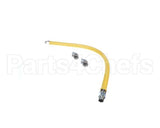 HG-2D-36 T&S Brass Gas Hose, Free Spin Fittings, 3/4 Npt, 3