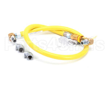 HG-4C-48S T&S Brass Gas Hose W/Quick Disconnect, 1/2 Npt, 48