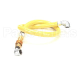 HG-4D-48 T&S Brass Gas Hose W/Quick Disconnect, 3/4 Npt, 48