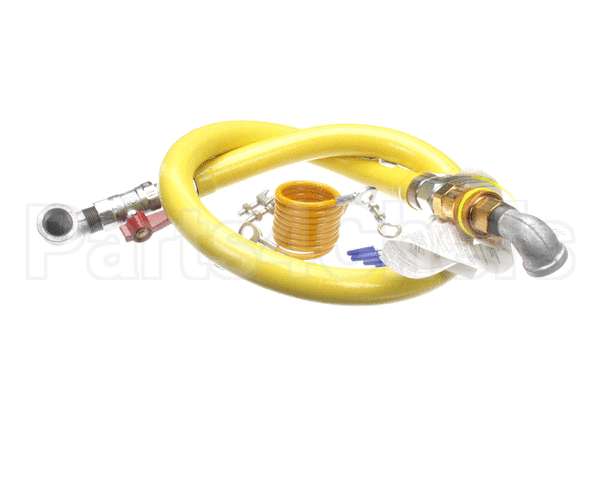 HG-4D-48K T&S Brass Gas Hose W/Quick Disconnect, 3/4 Npt, 48