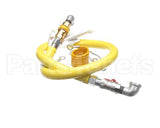 HG-4D-48K T&S Brass Gas Hose W/Quick Disconnect, 3/4 Npt, 48