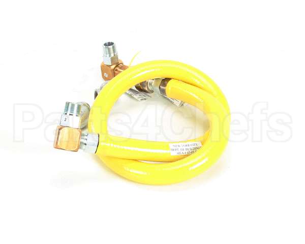 HG-4E-60S T&S Brass Gas Hose W/ Quick-Disconnect, 1 Npt, 60