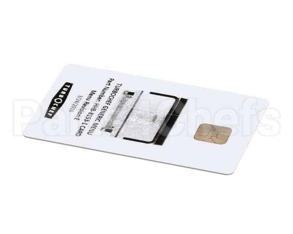 HHB-8153-1 CARD Turbochef Menu Card,Prgrmd,Hhb,Gen Mkt,Dual Temp