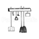 HU900 Compatible Unger Enterprises Organizer, Storage Room, 36"