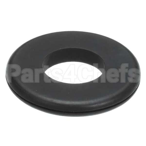 HUBGROMMET Compatible Hubbell Grommet, Rubber, Black, 1-1/2" Id, 3 1/4