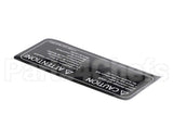 I1-9181-3 Turbochef Label, Caution, Empty Cavity,