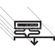 ICS3195-3 Compatible International Cold Storage Ics 30-3/8X77-1/4 D-D Gasket 3-Sided