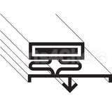 ICS3195-3 Compatible International Cold Storage Ics 30-3/8X77-1/4 D-D Gasket 3-Sided