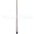 IMIMQ74PE Compatible Intermetro Post, Shelf, 74", New Max Q, Foot