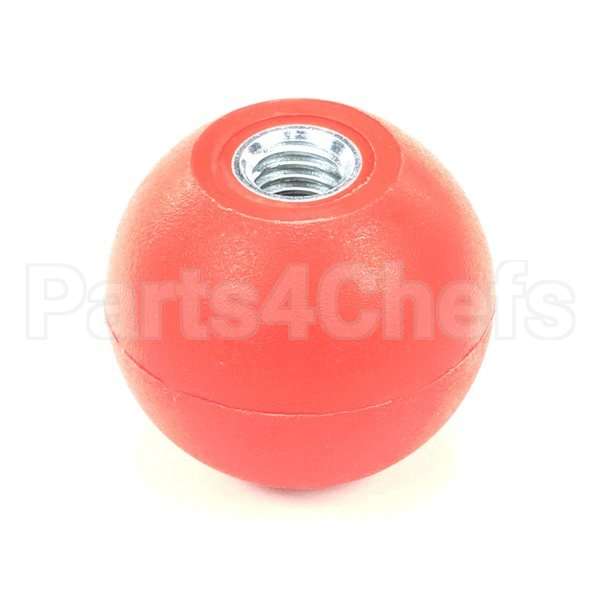 K0203 Compatible BKI Knob, Spherical, Red, 1.88"D
