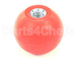 K0203 Bki Knob, Red, Spherical, 1.88 Dia., .500-13