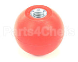 K0203 Bki Knob, Red, Spherical, 1.88 Dia., .500-13