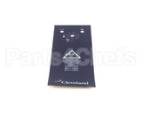 KE95555-1-B Cleveland Service Front Label Ket (Old S