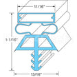 KLP22525-1075 Compatible Kolpak Door Gasket 36 1/4" X 78"