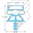 KOL22525-1075 Compatible Midwest Appliance Parts Door Gasket 36 1/4" X 78"