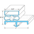 KOL54482-2565 Compatible Kolpak Door Gasket 36" X 78 1/2" Lh