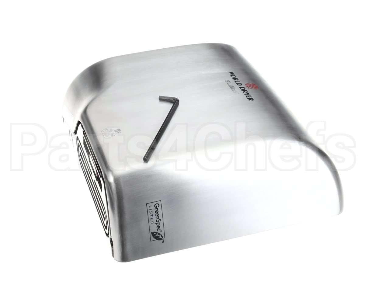 L-973A World Dryer Slimdri,120/208/240V,S/S,Brush