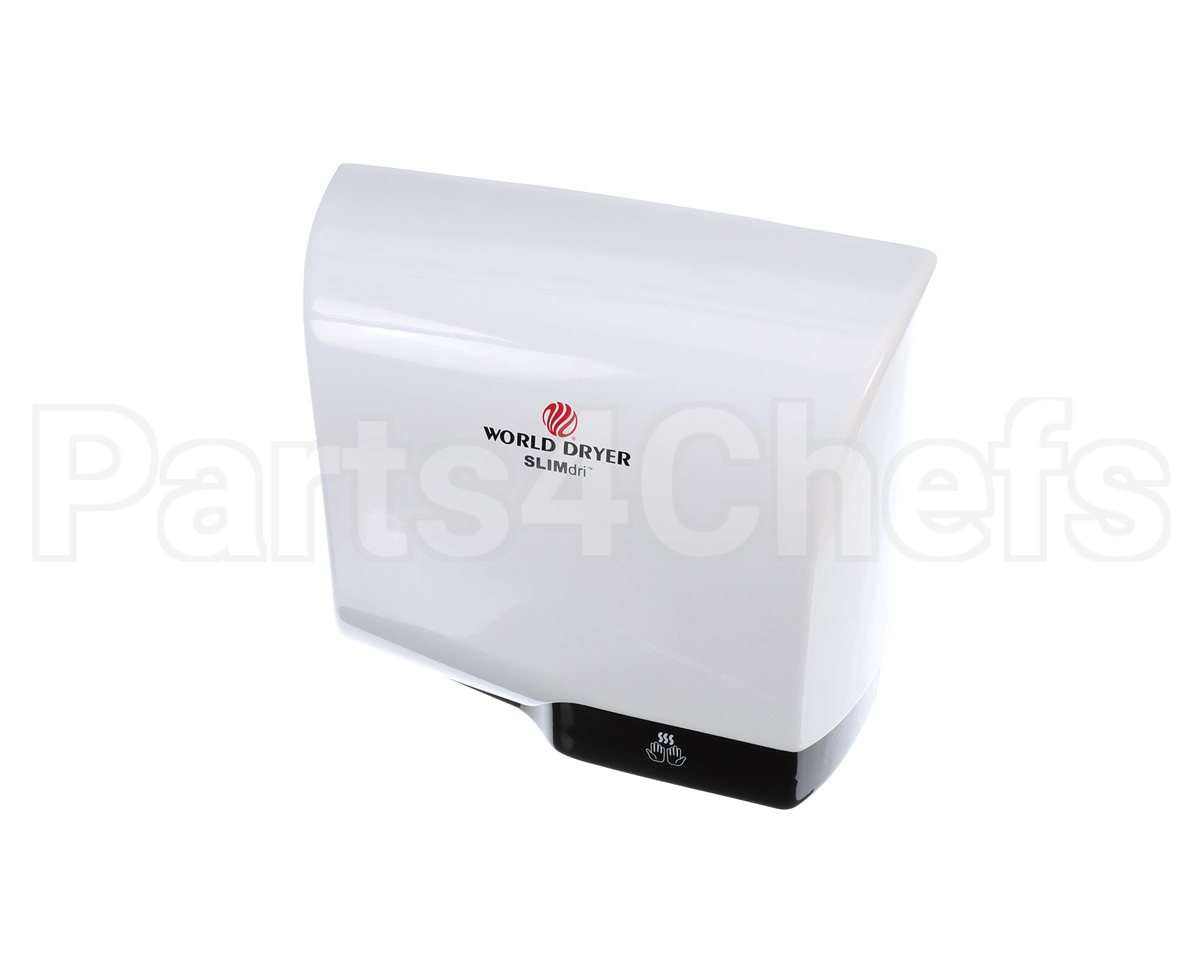 L-974A World Dryer Slimdri,120/208/240V,Alum,Whit