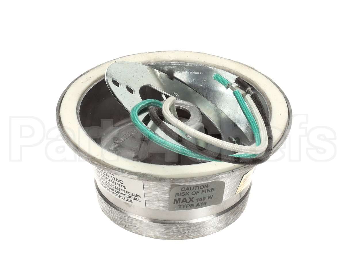L55-Y001-HT Flame Gard Light, Incandescent, Canopy H