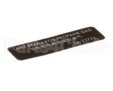 LA-23733 Alto Shaam Labels,Ready Propane Gas,Esg