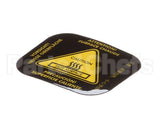 LA-3087 Alto Shaam Label,Caution,Hot,Warning