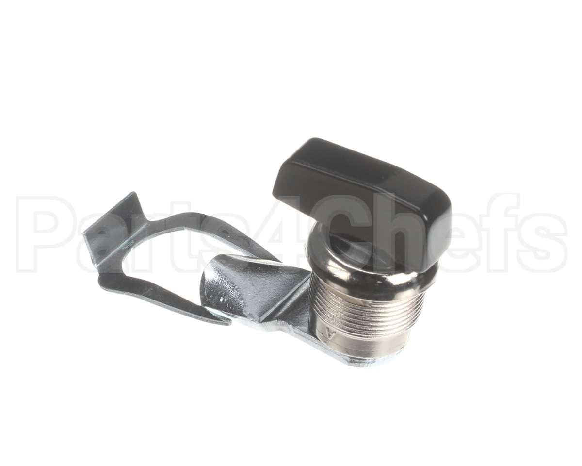 LAT00833 Trane Latch, 1/4 Turn Latch, Black Knob, Nicke