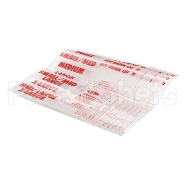 LBL900 Compatible Vollrath 10 Ea Lidsaver Size Labels