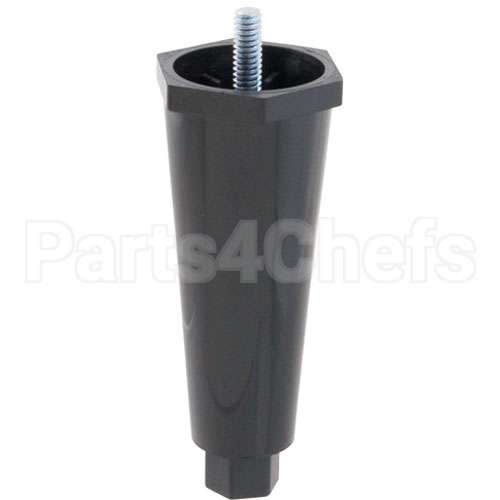M172A Compatible Grindmaster Leg, 1/4-20, 4"H, Plst, Blk