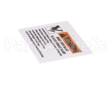 M91022 Globe Warning Label (C/G Series)