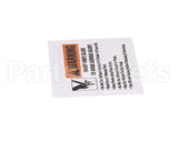 M91022 Globe Warning Label (C/G Series)